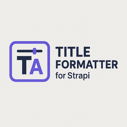 Strapi plugin logo for Title formatter