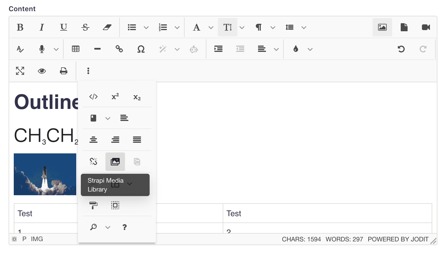 thumbnail for Jodit Editor for Strapi v5